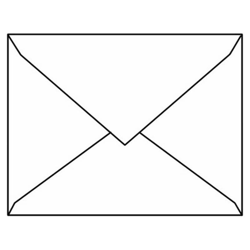 #5 Baronial Envelopes, 4-1/8" x 5-5/8", 24#, Bright White (96% Brightness), Diagonal Seams, Pointed Flaps (Box of 500)