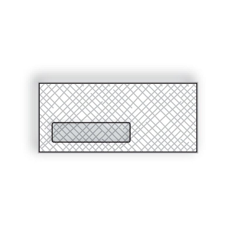 #10 Side Seam Inkjet, 4-1/8" x 9-1/2", White Digi-M, No Window, Flap Down, Packaged in a Hard Box (Box of 500)