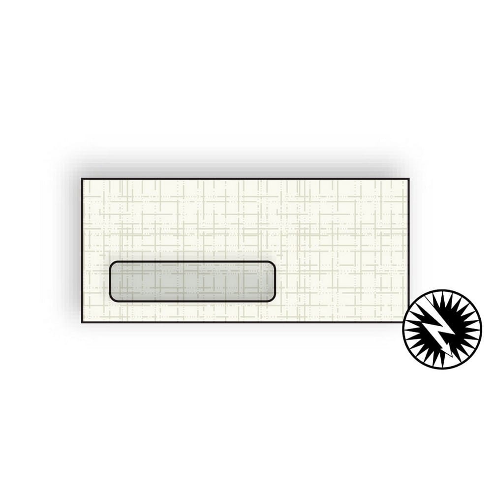 #10 Cellophane Window Envelopes, 4-1/8" x 9-1/2", 24#, Recycled, Natural, Acid Free, Linen Finish (Box of 500)