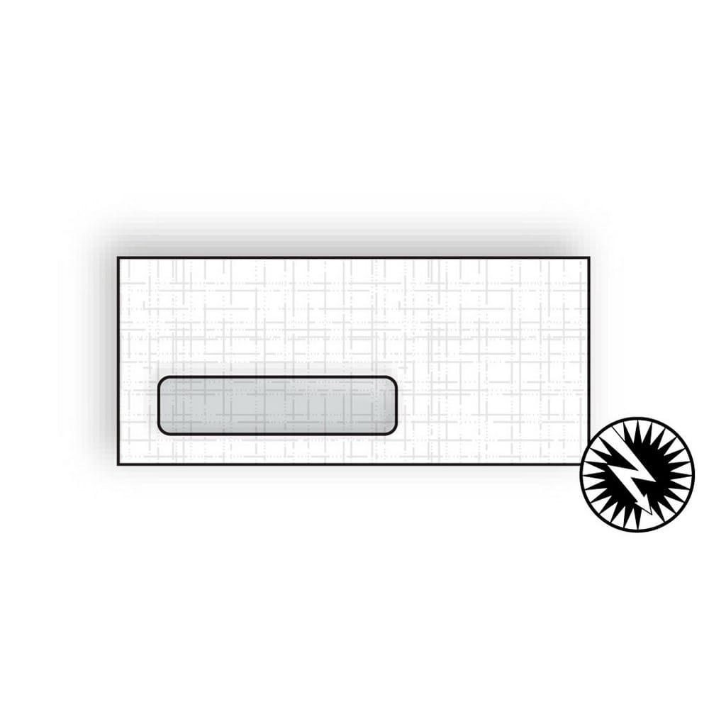 #10 Cellophane Window Envelopes, 4-1/8" x 9-1/2", 24#, White, Acid Free, Linen Finish (Box of 500)