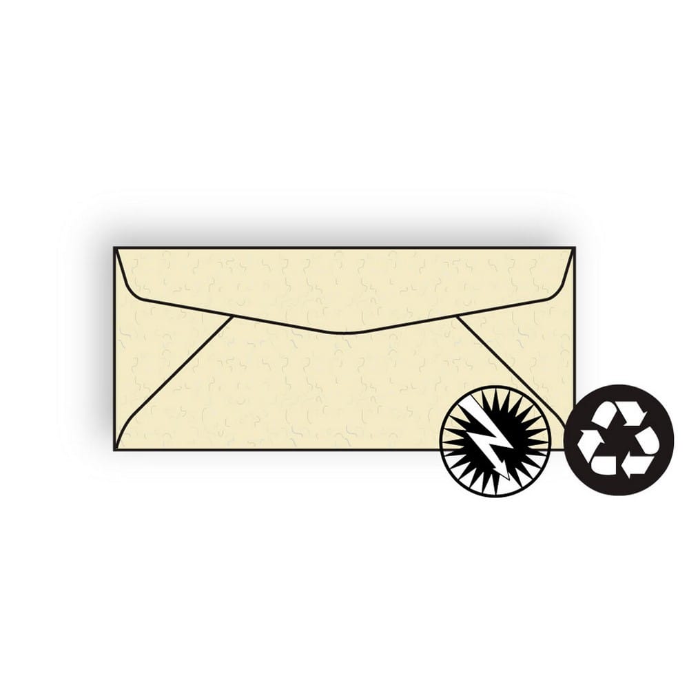 #10 Regular Business Envelopes, 4-1/8" x 9-1/2", 24#, Recycled, Fiber-Added, Smooth Imaging Finish, Sand (Box of 500)