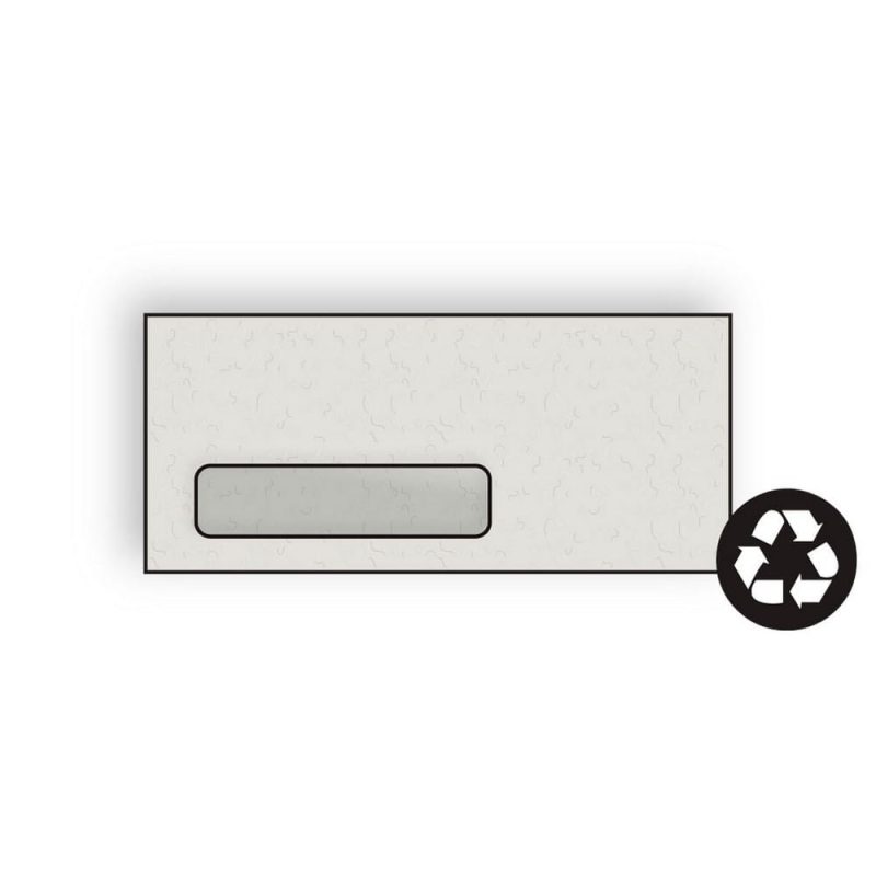 #10 Digi-Clear Window Envelopes, 4-1/8" x 9-1/2", 24#, Stone, Recycled, Fiber-Added, Laser Compatible (Box of 500)
