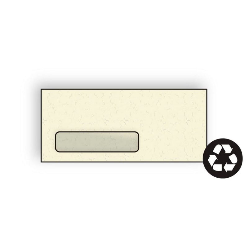 #10 Digi-Clear Window Envelopes, 4-1/8"x 9-1/2",24#, Sycamore Bark, Recycled, Fiber-Added, Laser Compatible (Box of 500)