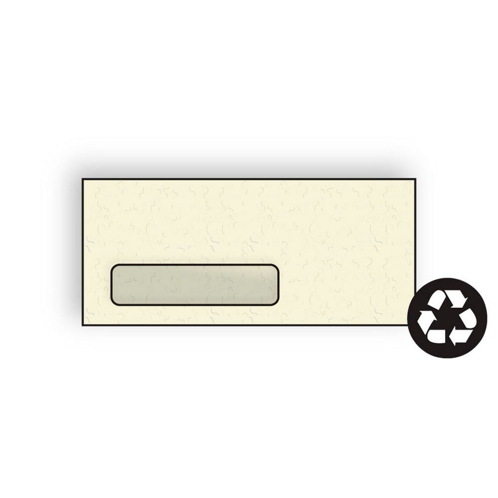 #10 Digi-Clear Window Envelopes, 4-1/8"x 9-1/2",24#, Sycamore Bark, Recycled, Fiber-Added, Laser Compatible (Box of 500)