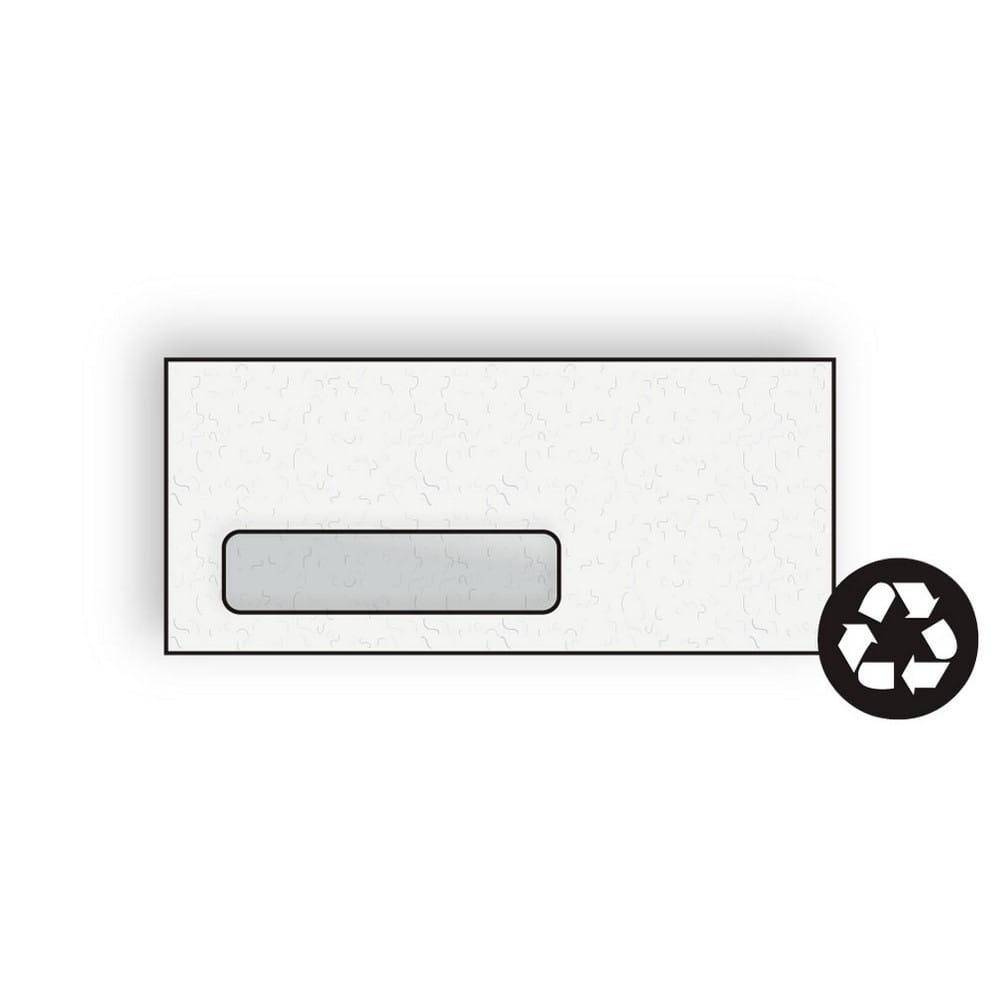 #10 Digi-Clear Window Envelopes, 4-1/8" x 9-1/2", 24#, Whitecliff, Recycled, Fiber-Added, Laser Compatible (Box of 500)