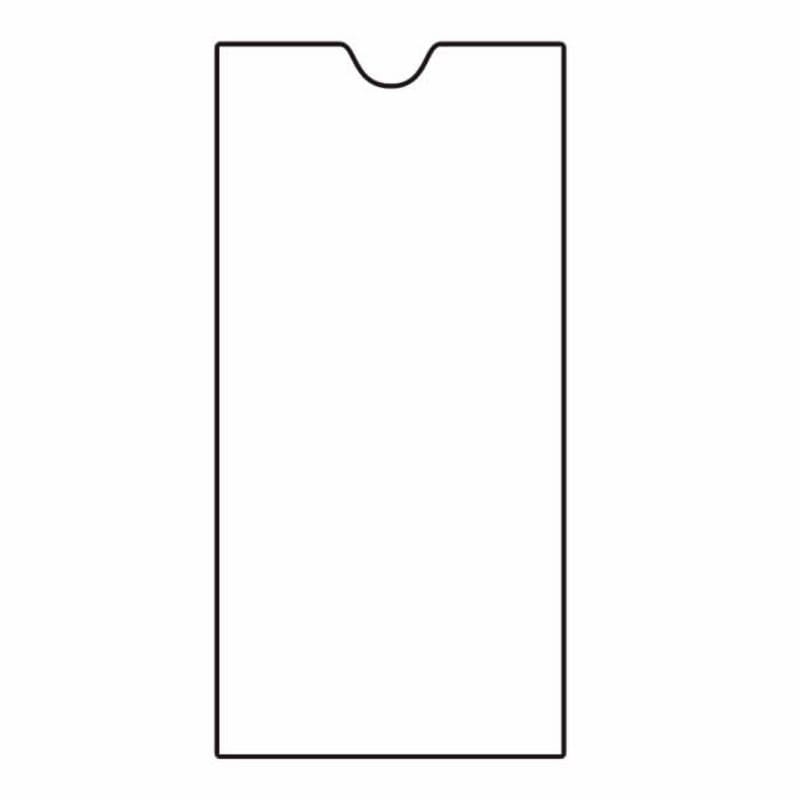 Cellophane Window Open End Pic-Win Policy Envelopes, 4" x 8-3/4", 28#, Thumb Cut, White Kraft (Box of 500) - Image 2